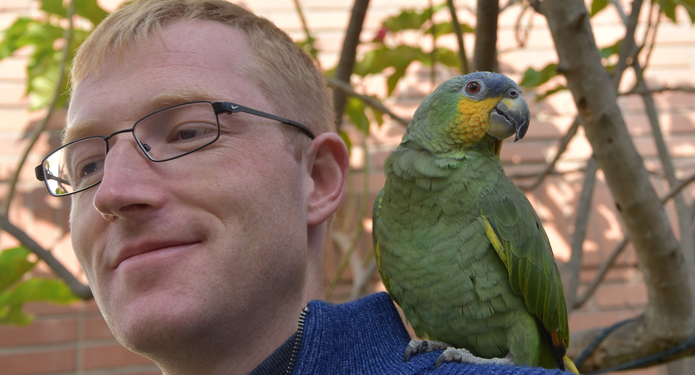 Simon mit Papagei